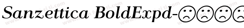 Sanzettica BoldExpd字体转换